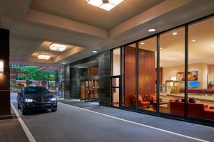 Marriott Hotel photograph of exterior of hotel