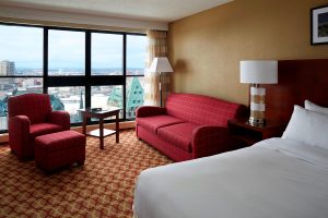 Marriott Hotel photograph of interior of hotel room